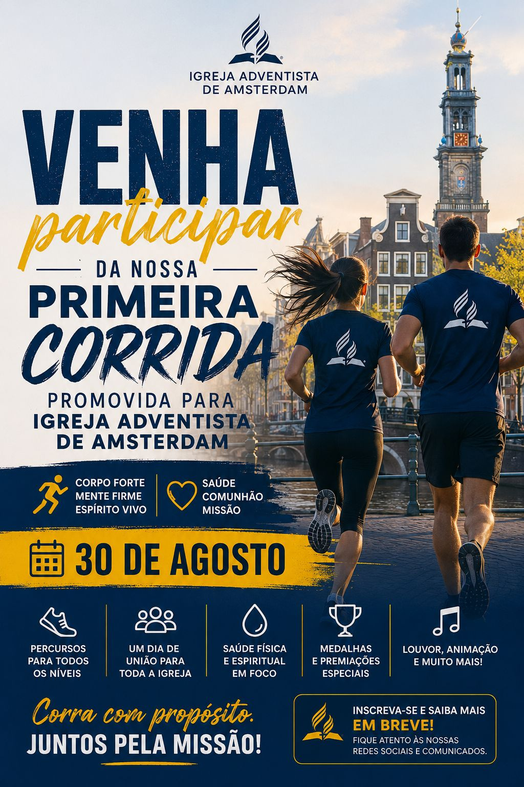 Cartaz da Corrida - Projeto Mexa-se pela Vida